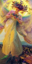 The Angel of the Birds by F. Dvorak. Fantasy Repro Giclee - £8.14 GBP+