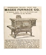 Magee Furnace Co Stoves Ranges 1885 Advertisement Victorian Cooking ADBN... - €17,22 EUR