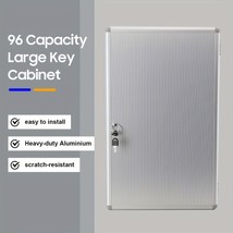 96 Key Lockable Wall Mounted Key Cabinet Box with Tags – Home Office Hot... - €62,22 EUR
