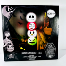 Nightmare Before Christmas Light Up Paper Lanterns 4 Count 30th Anniversary - £14.87 GBP