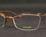 Brendel 905109 60 Transparent Brown /Pale Gold UNIQUE RARE EYEGLASSES 50... - $87.17
