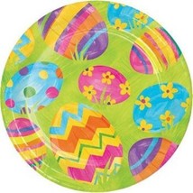 Easter Egg Toss 7 Inch Paper Plates 8 Pack Easter Plates Easter Decoration - £8.64 GBP