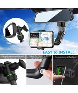 PKYAA Rearview Mirror Phone Mount Holder for Car, 360° Rotating , Multif... - £20.65 GBP