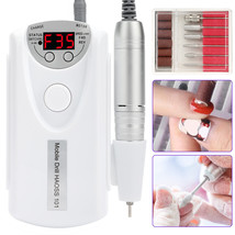 35000RPM Rechargeable Electric Nail Drill File Manicure Machine with Pause Mode - £51.89 GBP