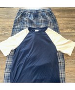 T&amp;B Brand Blue Boys Shirt Pants Sleepwear.  Size Large(10-12). NWOT. P - £11.92 GBP