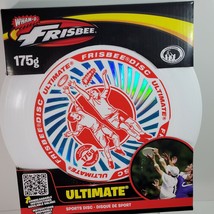 Wham-O Ultimate Frisbee 175g Sports Disc Golf & Bright White w/ Iridescent Logo - $13.38