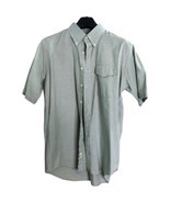 L.L. Bean Men&#39;s Short Sleeved Shirt Green Checked Men&#39;s Cotton Poly Blen... - £16.67 GBP