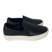 UGG Jass Slip On Sneakers Womens Size 8.5 Black Pebbled Leather Platform... - £35.13 GBP