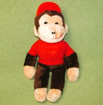 Knickerbocker Curious George Lot Red &amp; Yellow Plush 14&quot; Vintage Stuffed Monkeys - £17.69 GBP