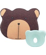 Hidetex Baby Pillow with Washable Bear Pillowcase - Newborn Baby Pillow - $20.36 CAD