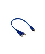 STINGER RCA Y 2F-1M BLUE INTERCONNECT (6&quot;) - $34.13 CAD