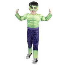 Marvel Hulk Halloween Costume Size 2T Padded Muscles with Mask Green NEW - $27.72