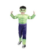 Marvel Hulk Halloween Costume Size 2T Padded Muscles with Mask Green NEW - $27.72