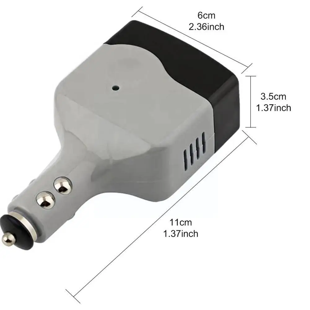 Car Mobile Power Inverter Adapter USB Auto Chargers Voltage 12V/24V to AC 220V - £12.71 GBP