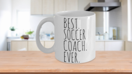 Best Soccer Coach Ever Mug Gift For Him Dad Novelty Birthday Christmas Day Prese - £11.52 GBP