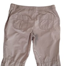 Chicos Cargo Pants Sz 0.5 Sz 6 Khakis Utility Pockets Straight Leg Stretch Hike - £21.29 GBP
