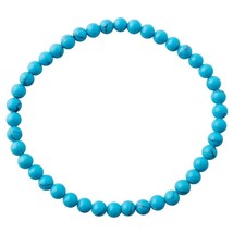 4mm Turquoise Ring Bead Bracelet - Spiritual Healing Gemstone - $10.18