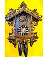 1890’s Railroad Station Style 8 Days Cuckoo Clock w/Night Silencer - $494.01