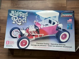 Lindberg Big Red Rod T Bucket 1/8 Scale Model Kit #73044 Open Box Ltd Ed... - $148.49