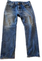 Levi&#39;s Classic Original 501 Mens W36 L32 Button Fly 100% Cotton Blue Jeans - $706.80 MXN
