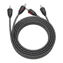 Car Audio 2 Channel Twisted Pair Rca Stereo Cable - 17Ft - $21.98