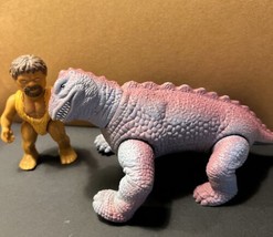 Definitely Dinosaurs Caveman And Moschops Vtg 1987 Playskool Action Figure Toy - $26.11