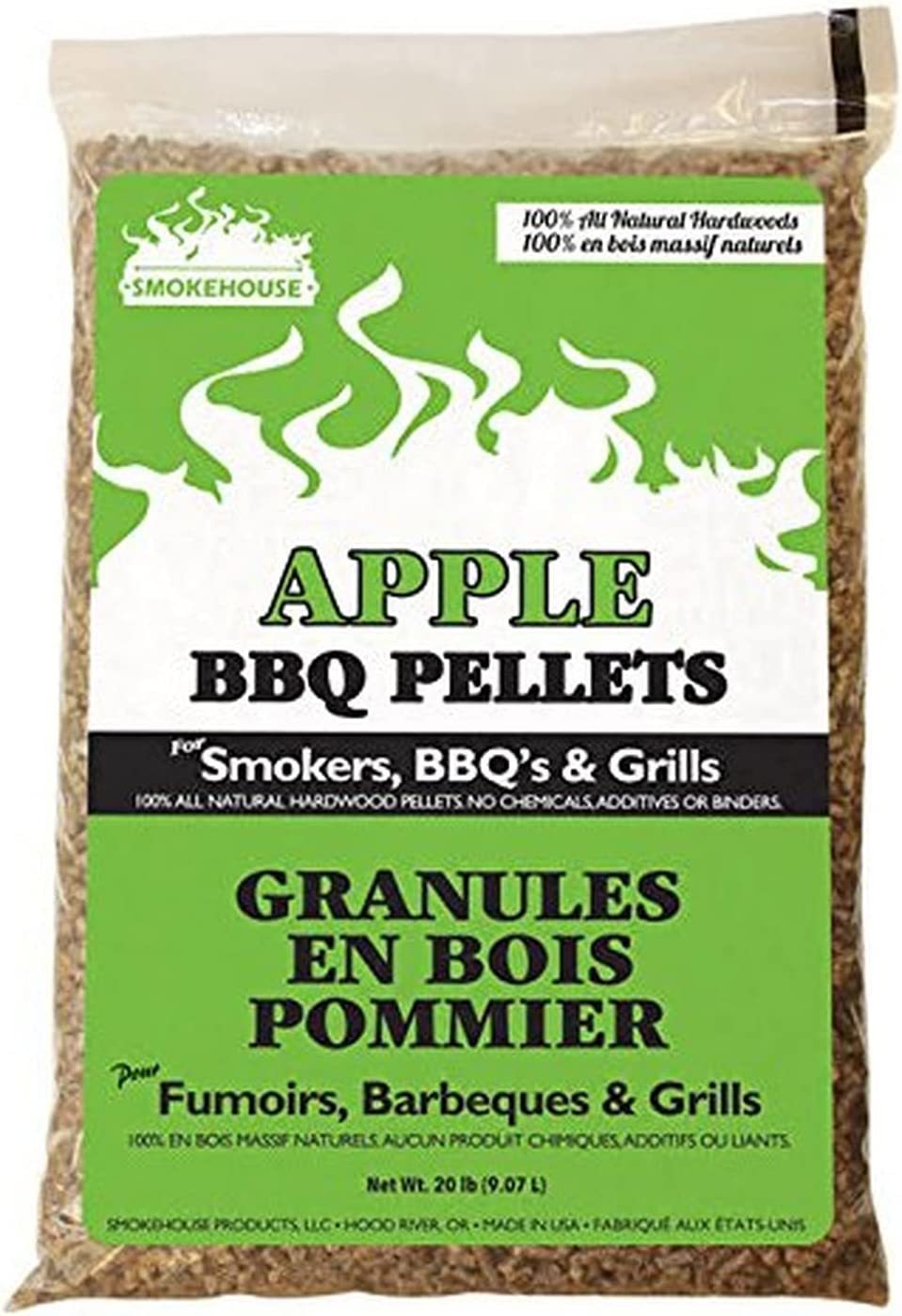 Smokehouse 9770-040-0000 BBQ Pellets 20# Bag - Apple - $36.99
