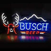 New Busch Beer Deer Bar Neon Light Sign 24&quot;x20&quot;  - £199.83 GBP