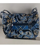 Vera Bradley Purse Womens Blue Quilted Cotton Exterior Zip Pocket - $26.39 CAD