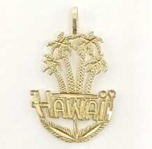 Hawaii 14k Yellow Gold Decorative Charm - £51.95 GBP