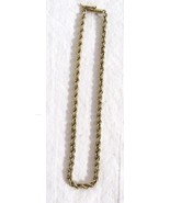 Gorgeous  14k Yellow Gold 8&quot; Rope Chain Bracelet Barrel 2.5mm  5.5g - $11,309.28 MXN