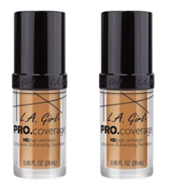 (2-Pack) L.A. Girl Pro Coverage Liquid Foundation - Beige 646 - £15.68 GBP