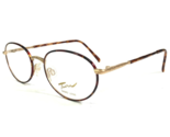 Vintage Tura Gafas Monturas MOD.769 TOR Carey Mate Oro Redondo 50-18-140 - $51.05