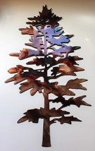 Majestic  Pine Tree Metal Wall Art Décor 16&quot; x approx. 10&quot; wide - £24.64 GBP