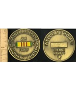 VIETNAM VETERANS BROTHERS &amp; SISTERS WELCOME HOME CHALLENGE COIN BRONZE - $12.95