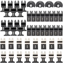 VEVOR 50 PCS Oscillating Saw Blades, Quick Release Multitool Blades Kit, HCS Too - $84.87