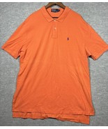 Polo Ralph Lauren Mens Polo Shirt XXL Orange Cotton Casual Preppy - $17.32