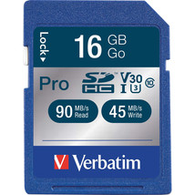 Verbatim 98046 PRO 600X SDHC UHS 1 16GB CLASS 10 - $42.55
