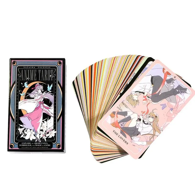 78pcs Anime Tarot Cards Original Tarot Deck Game Craft Fortune Telling English - £9.56 GBP+
