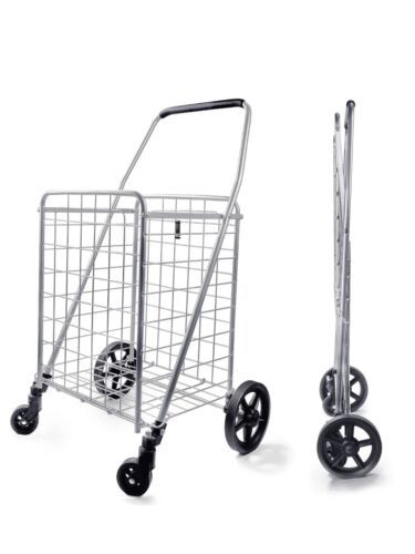 Wellmax WM99024S Grocery Utility Shopping Cart, Easily Collapsible and P... - $79.99