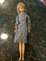 Francie Straight Leg 1966 Blonde Brown Eyed Barbie orig blush Checkered ... - £62.85 GBP