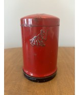 Vintage Old Dutch Cleanser Red Metal Can Shaker Holder - $27.08 CAD