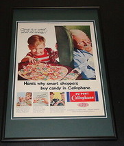 1953 Dupont Cellophane Framed ORIGINAL 12x18 Vintage Advertisement Display - $59.39