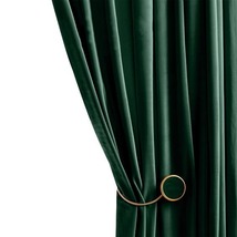 Anyhouz Curtain 300cm Dark Green Modern Blackout Curtains for Living Room Bedroo - £132.54 GBP