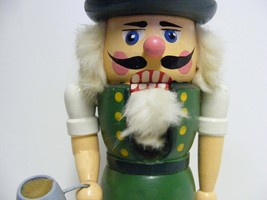 Nutcracker with Beer Mug Vintage 13½&quot; Tall - £43.95 GBP
