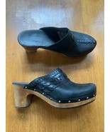 UGG Vivica Leather Clogs Mule Slip On Heel Platform Loafer Shoes, Size 8 - $926.04 MXN
