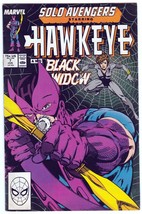 Solo Avengers #7 Hawkeye &amp; Black Widow June 1988 &quot;Hijacked!&quot; &quot;The Token&quot; - $3.91