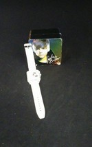 Justin Bieber white watch with dial flashes. Needs battery ES 2 - £11.62 GBP