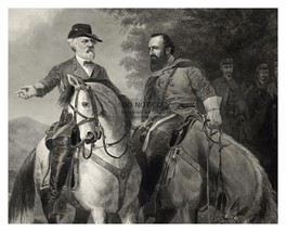 Robert E. Lee Speaking With Stonewall Jackson Civil War 8X10 Photo - £6.68 GBP