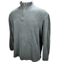 Polo Ralph Lauren 1/4 Zip Pullover Sweater Mens 2XL Gray Long Sleeve App... - $34.65